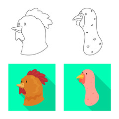 Vector design of agriculture and breeding icon. Collection of agriculture and organic vector icon for stock.