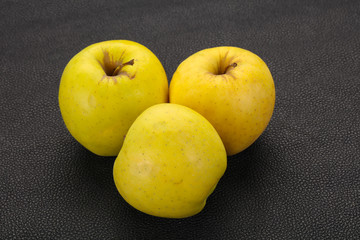 Yellow ripe apples