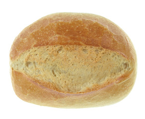 Bun bread isolated on white