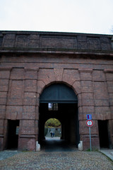 Fototapeta premium Vysehrad is the historical birth of the Czech capital city of Prague with the Vysehrad fortress and castle.