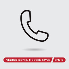 Phone call vector icon, simple sign for web site and mobile app.