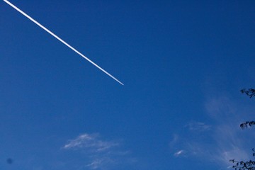 airplane in the sky