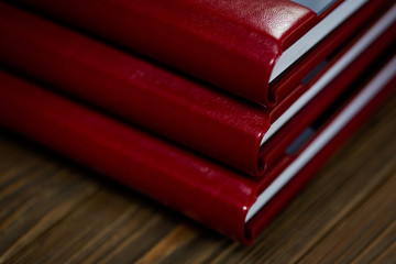 Opened book - photoalbum closeup