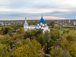 Fototapeta premium Top view of the Suzdal Kremlin. Suzdal. Vladimir region. Gold ring of Russia
