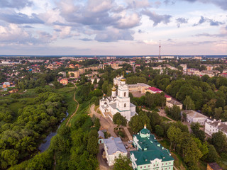 Vyazma. Holy Trinity Cathedral. Aerial photography