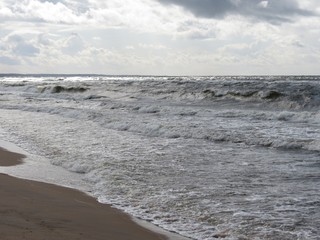 Stormy Baltic sea