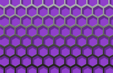 Hexagon shape pattern background.