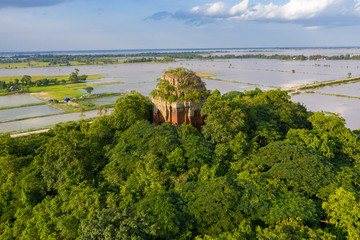 The ancient Funan sites of Angkor Borei and Phnom Da is a hill and the name for the first art style...
