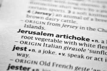 Word or phrase Jerusalem artichoke in a dictionary.