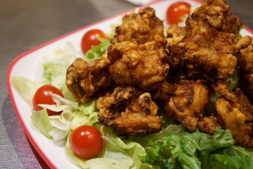 Japanese home cooking fried chicken