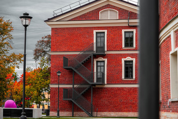 Red Bricked Building In New Holland, Saint Petersburg.