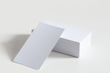 Business cards, white background