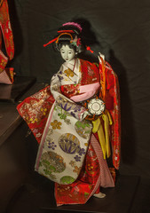 Naklejka premium KYIV, UKRAINE: Mysterious Japan festival at the Samskara Art Center in Kiev, Ukraine.