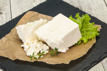 Greek traditional Feta soft cheese