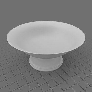 Pedestal bowl