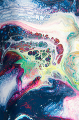 acrylic, paint, abstract. Closeup of the painting. Colorful abstract painting background. Highly-textured oil paint. High quality details. Marbling. Marble texture. Paint splash. Colorful fluid