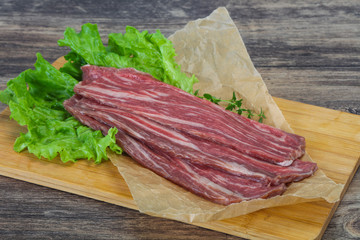 Raw Thick pork steak for cooking