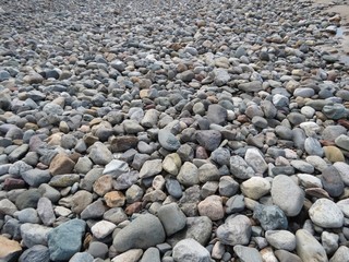 Pebbles on sea shore