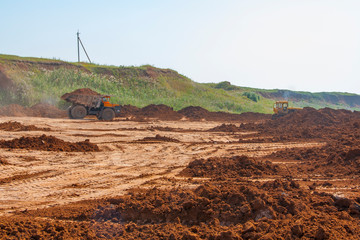 overburden mining in a kaolin quarry