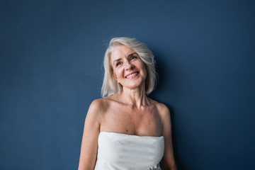 Portrait of a beautiful happy mature woman