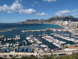 Fototapeta na wymiar Yacht port in Calpe, Spain