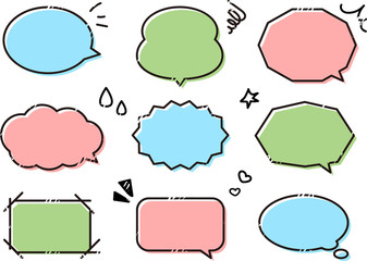 吹き出し　セット