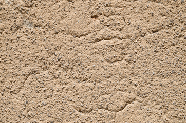 Old mortar stucco with large quartz sand