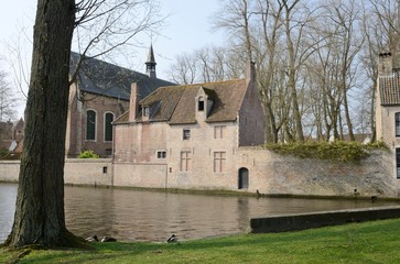 Obraz premium Brugge canal in Brugge, Belgium