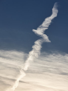 Amazing clouds in blue sky