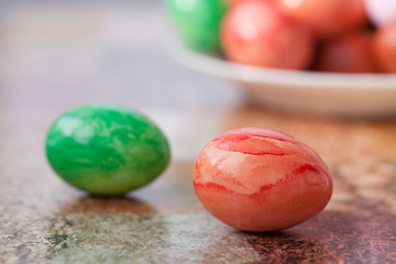Easter eggs, multi colored