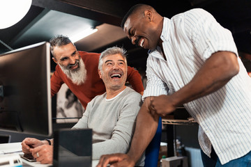 Business group at a workshop in the office