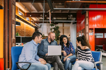 Business group at a workshop in the office