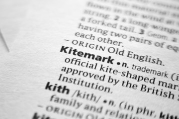 Word or phrase Kitemark in a dictionary.