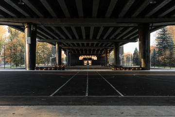 Under bridge city sports ground
