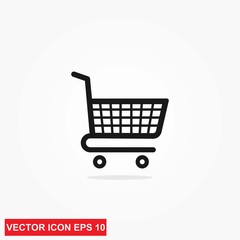Shopping Cart Icon, Purchase vector icon,