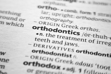 Word or phrase Orthodontics in a dictionary.