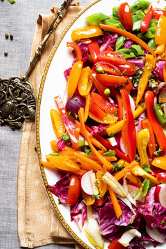 Chopped Salad with Fresh Chive Vinaigrette