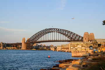 Naklejka premium Sunset Harbour Bridge