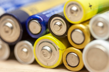 macro many used alkaline batteries hazardous waste