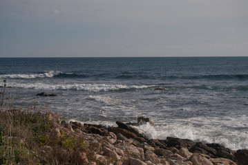 Fototapeta na wymiar playa de Punta Prima, practicando la profundidad de campo y la exposición