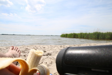 Musikbox am Strand
