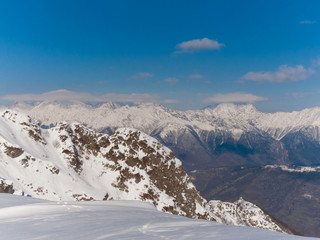 Mountain winter day