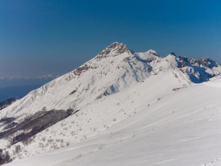 Mountain winter day