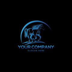 Horse Brand, horse logo template design