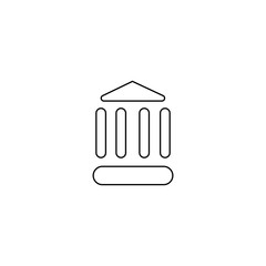 Bank build icon. Finance symbol. Logo design element