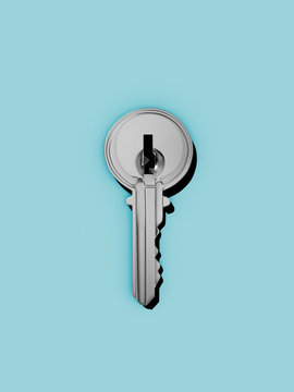 Key with deadbolt
