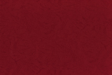 Burgundy Red Embossed Art Paper Texture Retro Vintage Background, Natural Horizontal Rough Craft Sheet Textured Macro Closeup Pattern, Blank Empty Large Detailed Copy Space