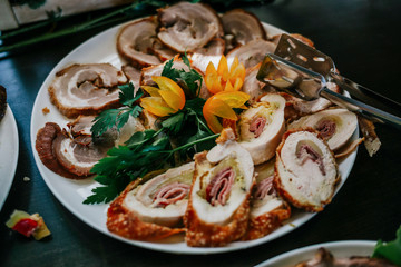 Beautiful snack decoration for wedding ceremony