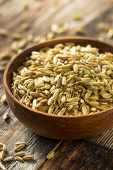 Raw Dry Organic Fennel Seeds