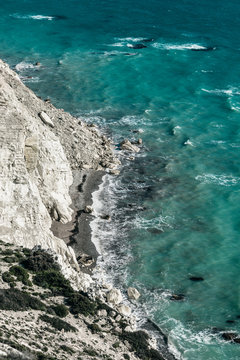 Panorama of the Cyprus' seashore